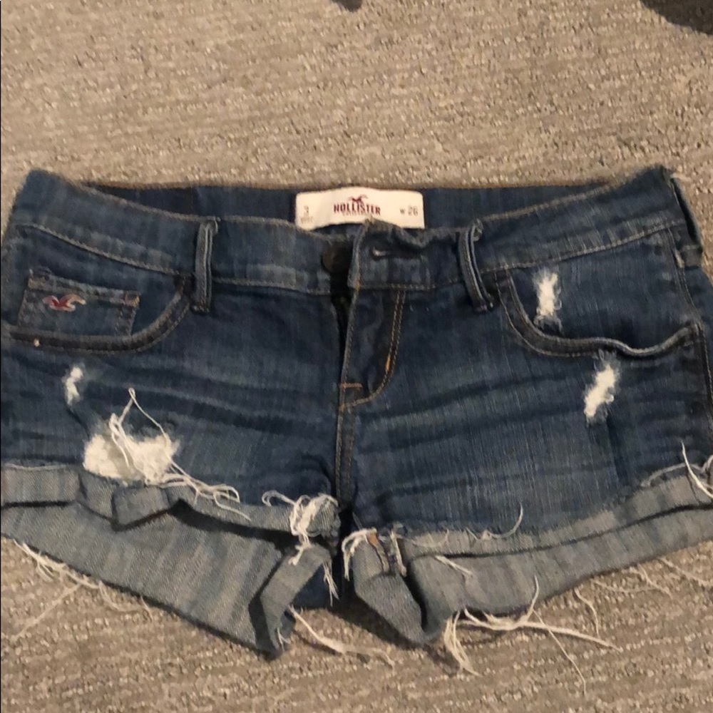 Dark jean shorts